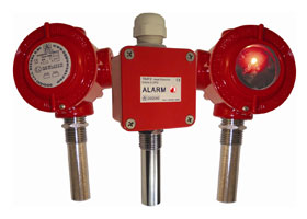 HEAT DETECTOR: ELECTRONIC WITH STATIC ALARM THRESHOLD AND SELECTABLE RATE OF RISE FEATURE