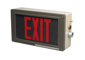 Ex-Lite LED Exit Signs for Harsh and Hazardous Locations